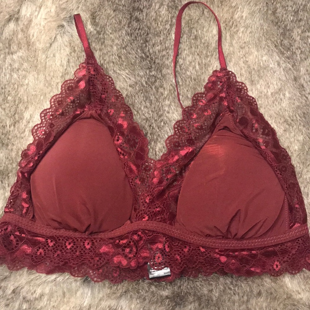 Maroon bralette